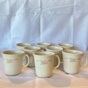 Vintage Corelle English Breakfast Coffee Mug Set of 8